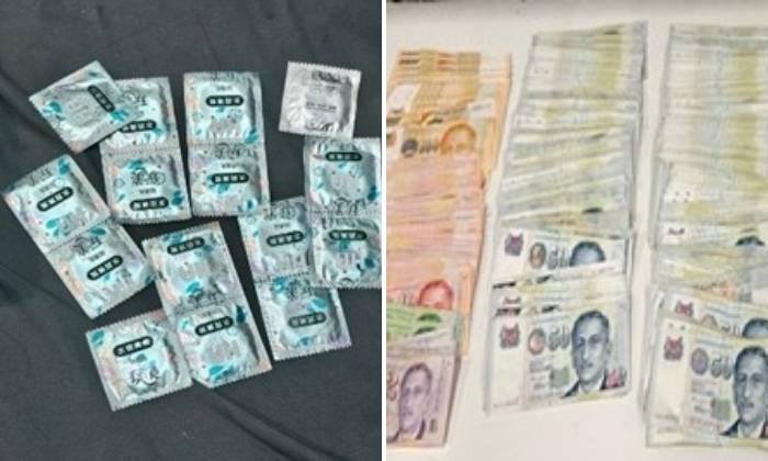 Cash amounting close to $40,000, mobile phones and other vice-related paraphernalia such as condoms were seized.